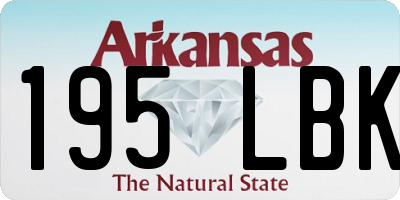 AR license plate 195LBK