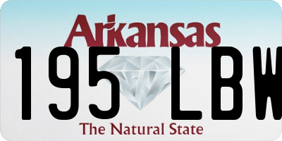 AR license plate 195LBW