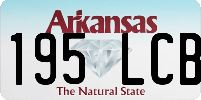 AR license plate 195LCB