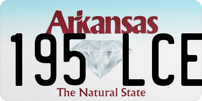 AR license plate 195LCE