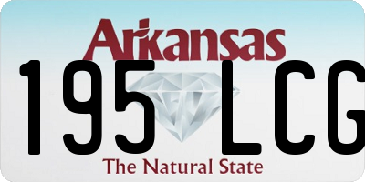 AR license plate 195LCG