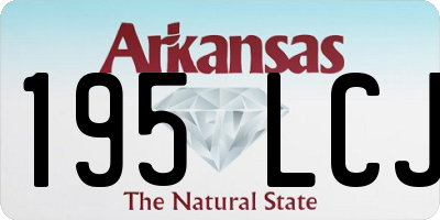 AR license plate 195LCJ