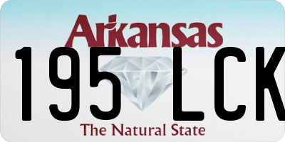 AR license plate 195LCK