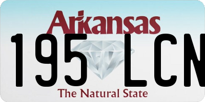AR license plate 195LCN