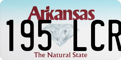 AR license plate 195LCR