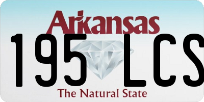 AR license plate 195LCS
