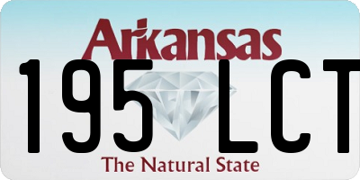 AR license plate 195LCT