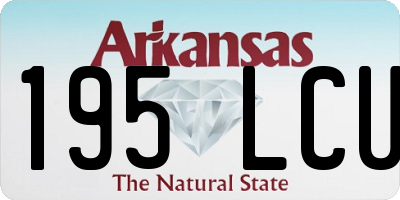AR license plate 195LCU