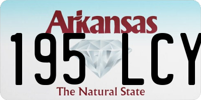 AR license plate 195LCY