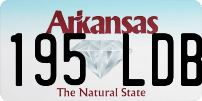 AR license plate 195LDB