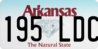 AR license plate 195LDC