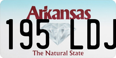 AR license plate 195LDJ