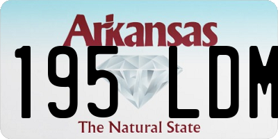 AR license plate 195LDM