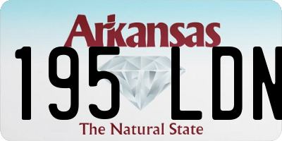 AR license plate 195LDN