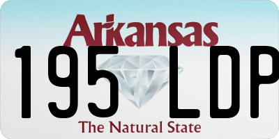 AR license plate 195LDP