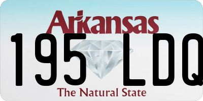 AR license plate 195LDQ