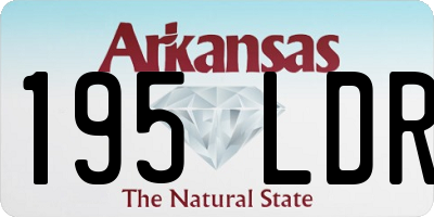 AR license plate 195LDR