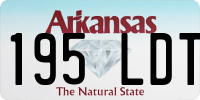 AR license plate 195LDT