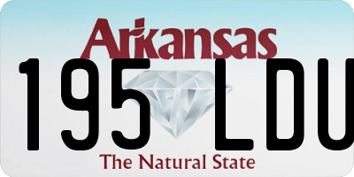 AR license plate 195LDU