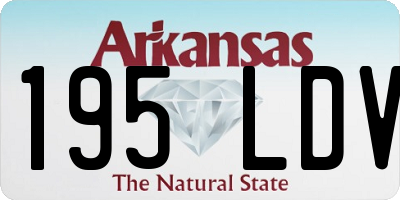 AR license plate 195LDV