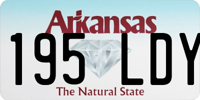 AR license plate 195LDY