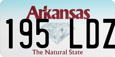 AR license plate 195LDZ