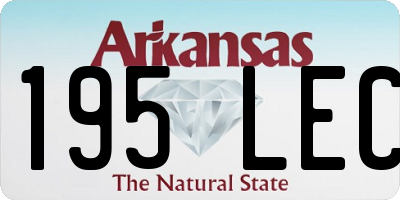 AR license plate 195LEC