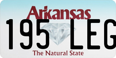 AR license plate 195LEG