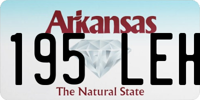 AR license plate 195LEH
