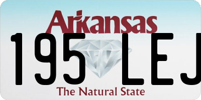 AR license plate 195LEJ