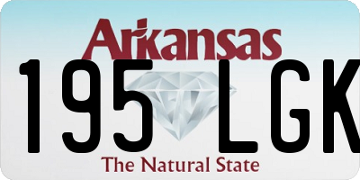 AR license plate 195LGK