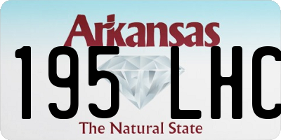 AR license plate 195LHC