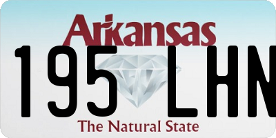 AR license plate 195LHN