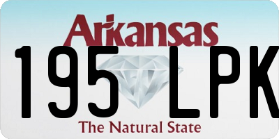 AR license plate 195LPK