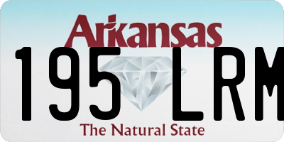 AR license plate 195LRM