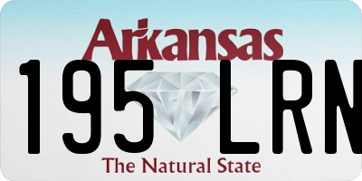 AR license plate 195LRN
