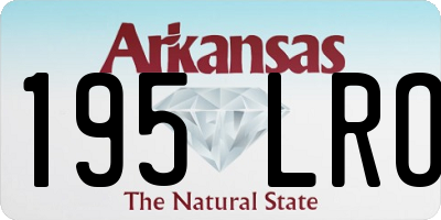 AR license plate 195LRO