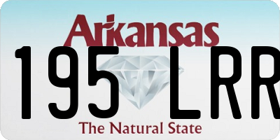 AR license plate 195LRR