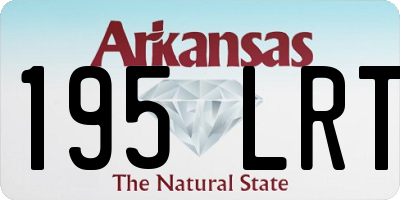 AR license plate 195LRT