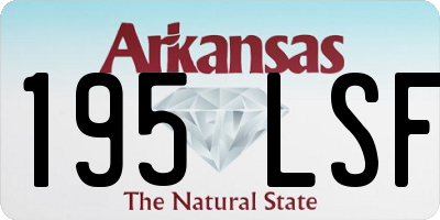 AR license plate 195LSF