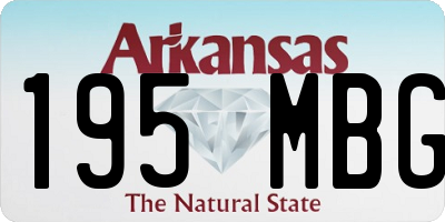 AR license plate 195MBG