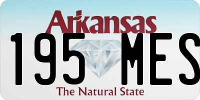 AR license plate 195MES