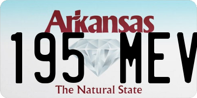 AR license plate 195MEV