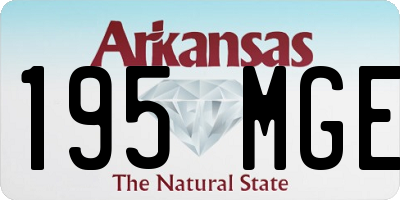 AR license plate 195MGE
