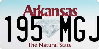 AR license plate 195MGJ