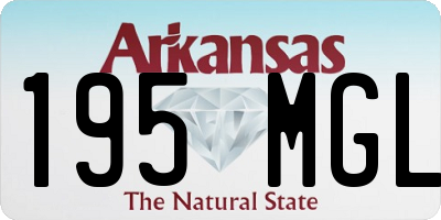 AR license plate 195MGL