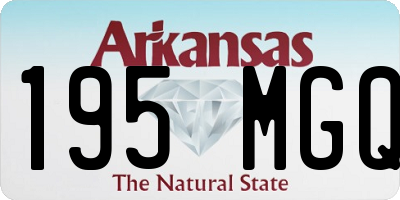 AR license plate 195MGQ