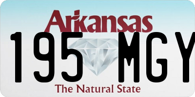 AR license plate 195MGY