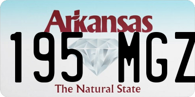 AR license plate 195MGZ