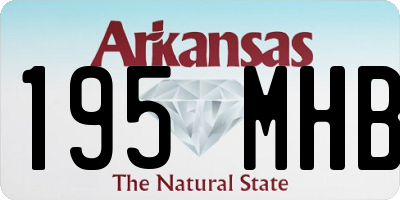 AR license plate 195MHB